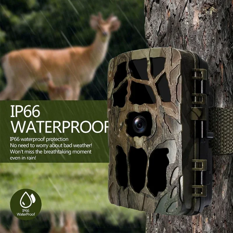 Trail Camera Infrared - H982 IP66 étanche 4K extérieur infrarouge